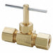 Needle Valve 1/4 in Compressn-Compressn