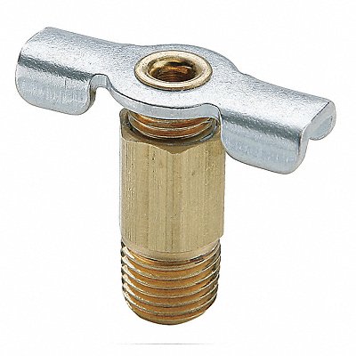 Drain Cock Ball Valve Brass 1/8 In