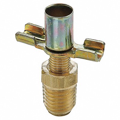 Drain Cock Ball Valve Brass 1/4-18 In