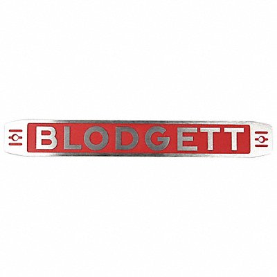 Nameplate Blodgett Assembly