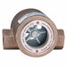 Double Sight Flow Indicator Bronze 3/8In