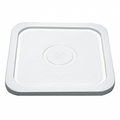 Plastic Pail Lid White HDPE 10 5/16 in