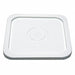 Plastic Pail Lid White HDPE 10 5/16 in