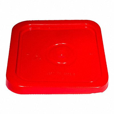 K4871 Plastic Pail Lid Red HDPE 10 5/16 in