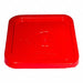 K4871 Plastic Pail Lid Red HDPE 10 5/16 in
