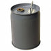 Pail Steel Gray Closed Head