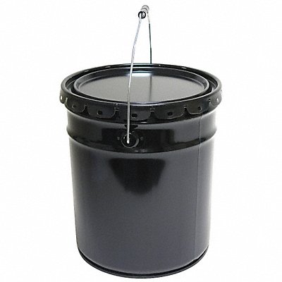 Pail Steel Black Open Head