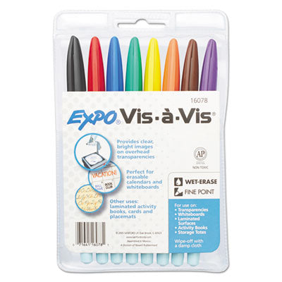 MARKER,VISAVIS,FINE,8/SET