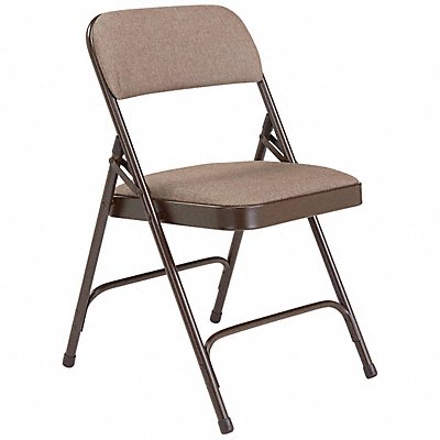 Folding Chair Fabric 29-1/2inH Brown PK4