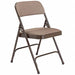 Folding Chair Fabric 29-1/2inH Brown PK4