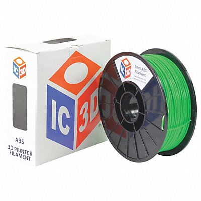 ABS Filament Green 3mm 1kg Reel