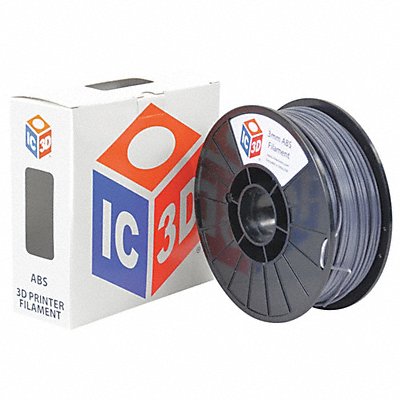 ABS Filament Grey 3mm 1kg Reel