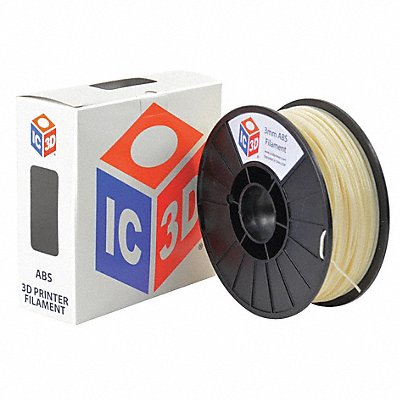 ABS Filament Natural 3mm 1kg Reel