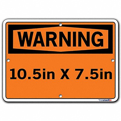 Sign-Warning-28 10.5X7.5 Polystyrene.040