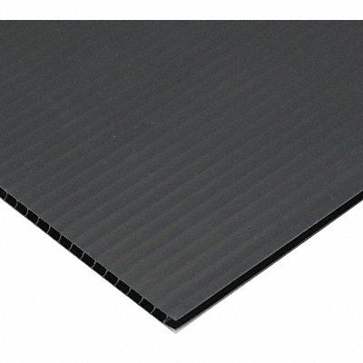Corr. Plastic Sheets 48 x 48 Blk PK30