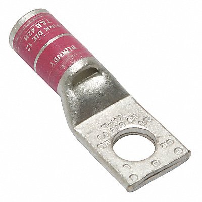 OneHoleLugCmprsnConn STD Pink 12/348