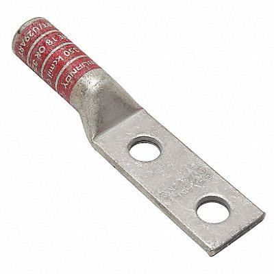 TwoHoleLugCmprsnConn Long Red 18/324