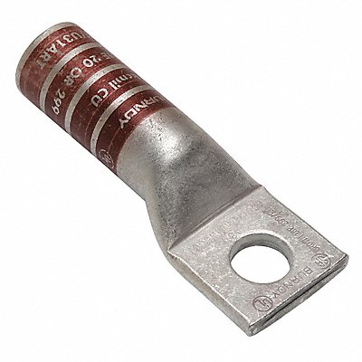 OneHoleLugCmprsnConn Long Brown 20