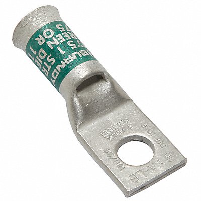 OneHoleLugCmprsnConn STD Green 1018/11