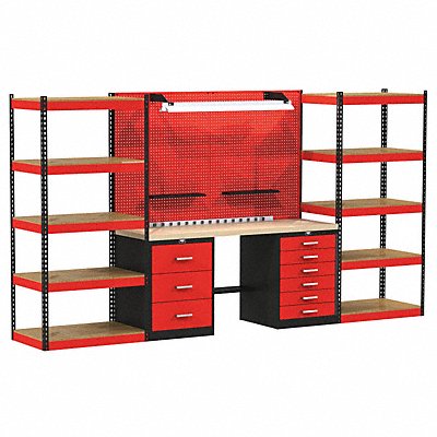 Modular Shelving Set 78 H 132 W 24 D