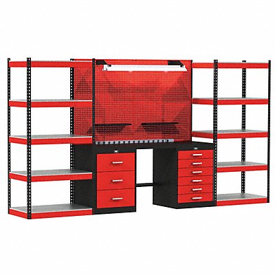 Modular Shelving Set 78 H 168 W 24 D