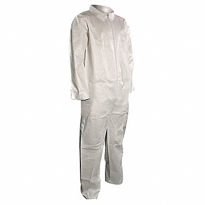 Collared Coveralls White L Straight PK25