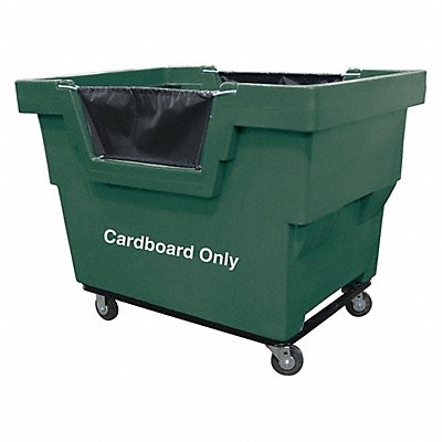 Cube Truck HDPE Green 23.6 cu ft.