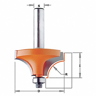 Beading Cut Profile Router Bit 1-1/4 