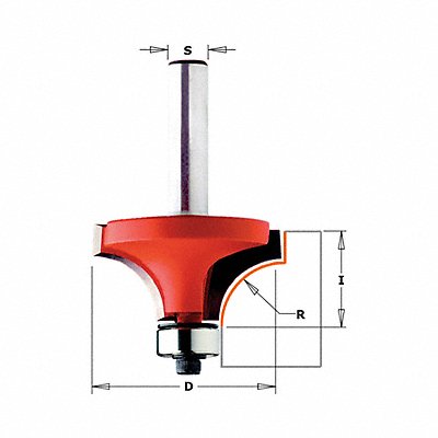 Roundover Cut Profile Router Bit 2-1/2 