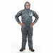 Hooded Coverall Elastic Dark Green L PK6