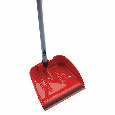 Long Handled Dust Pan Red