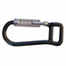 Locking Carabiner Clip 6 in Steel Black