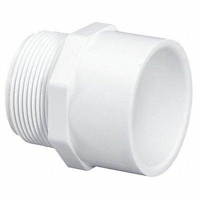 Male Adapter 6 in Schedule 40 White