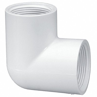 90 Elbow 2 in Schedule 40 FNPT White