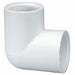 90 Elbow 2 in Schedule 40 FNPT White