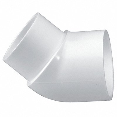 45 Elbow 2 1/2 in Schedule 40 White