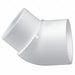 45 Elbow 2 1/2 in Schedule 40 White
