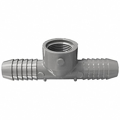 Tee 1/2 in Insert x Insert x FNPT PVC