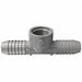 Tee 1/2 in Insert x Insert x FNPT PVC