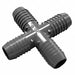 Cross 1 in Pipe Size Insert PVC Gray