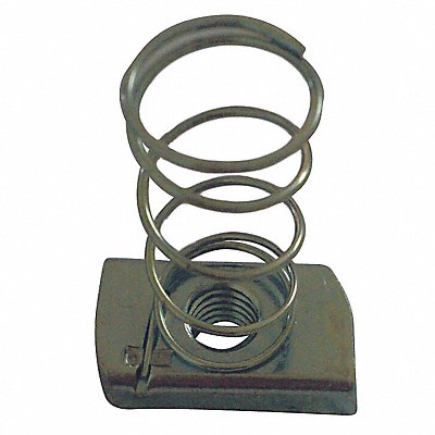 Channel Nut w/Spring Galvanized Steel