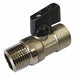 Brass Mini Ball Valve FNPTxMNPT 1/4 