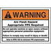 Arc Flash Label 5 inx7 in Vinyl