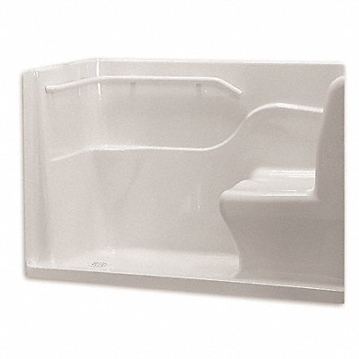 Seated Safety Shower Acrylic Left Drain