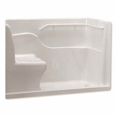 Seated Safety Shower Acrylic Right Drain