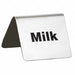 Milk Sign 2 in H Silver