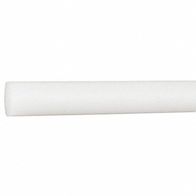 K6765 PlsticRod Polypropyle 1 1/2 Di 4ftL Whte