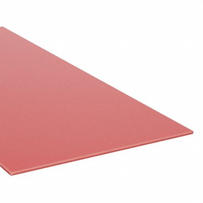 K6064 PlstcSheet HDPE 48 x96 0.5 T Red Opaque