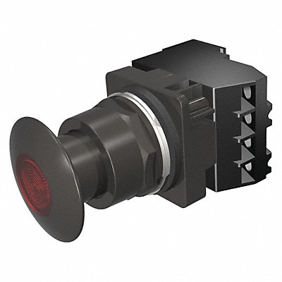 Illuminated Push Button 30mm 1NO/1NC Red