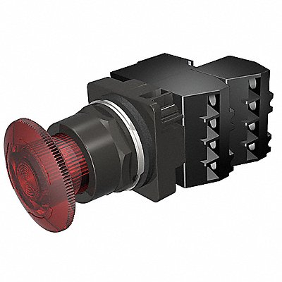 Illuminated Push Button 30mm 2NC Red